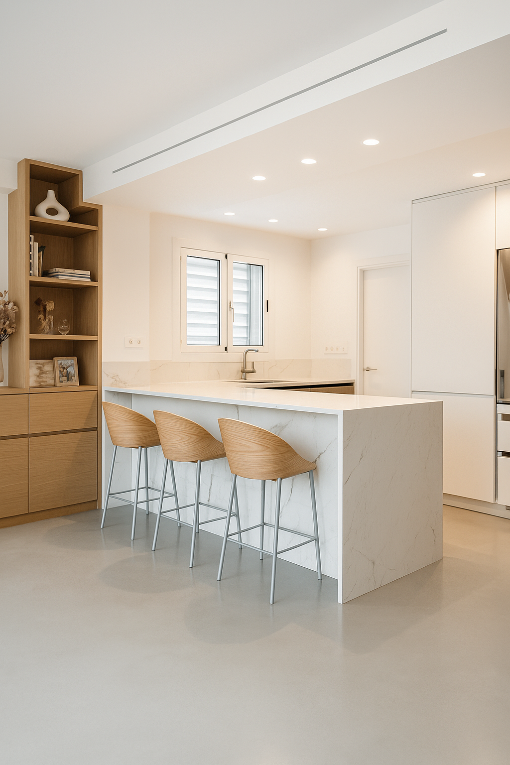 Reforma de cuina a Altafulla: línia minimal i superfícies saludables